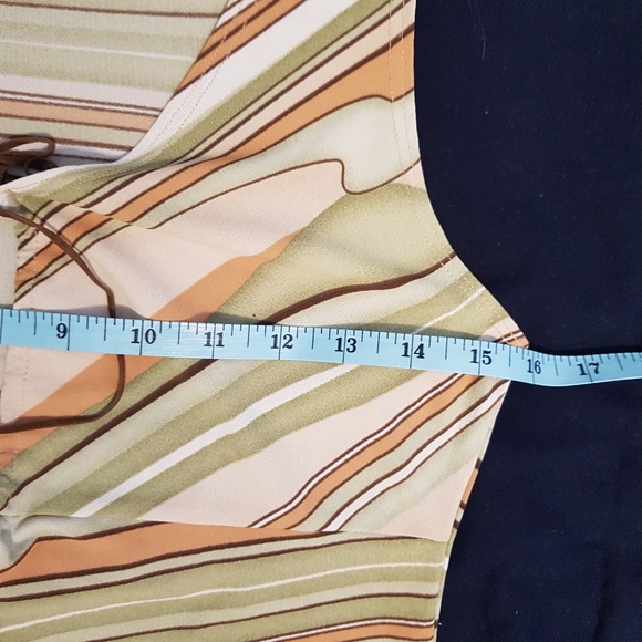 Vintage Twik Multicolour Striped 70s Tank Top - Picture 5 of 10